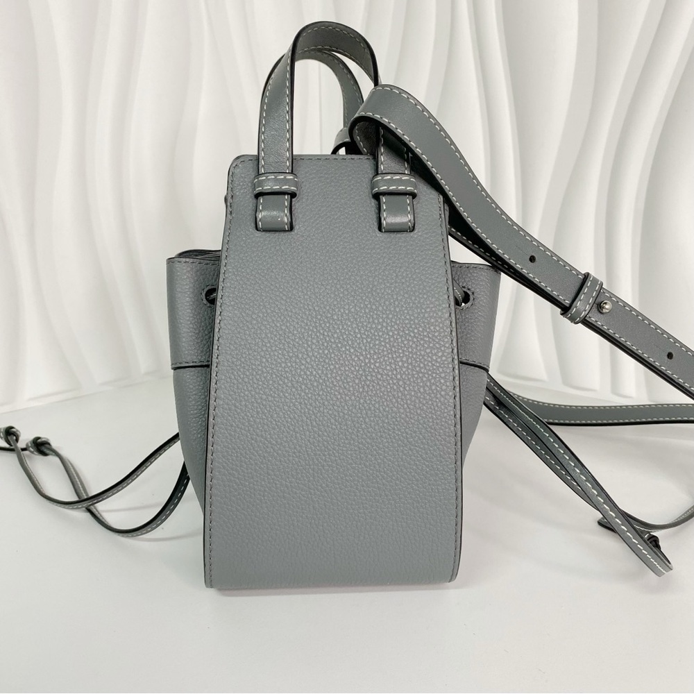 Loewe Hammock Mini Drawstring Handbag Grey - Picture 7 of 9